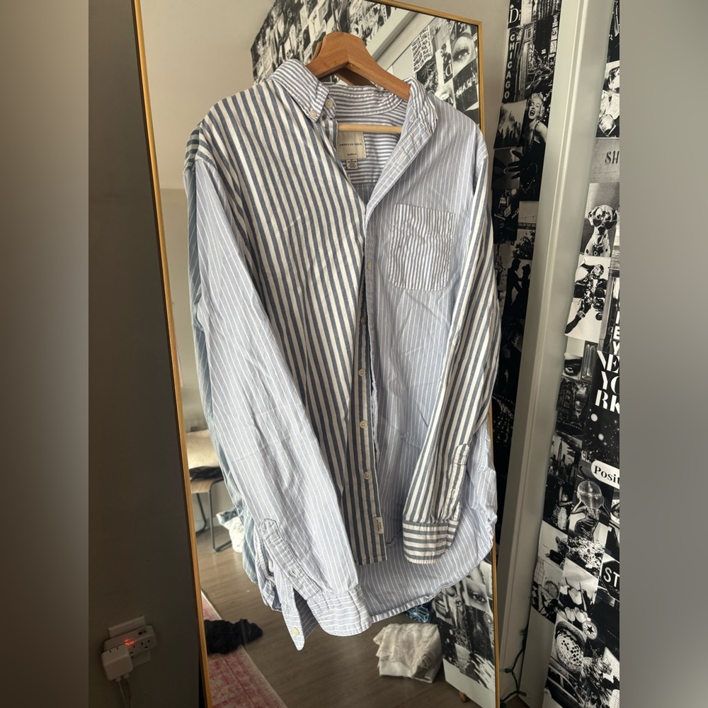 American Eagle Stripped Button Down - image 1